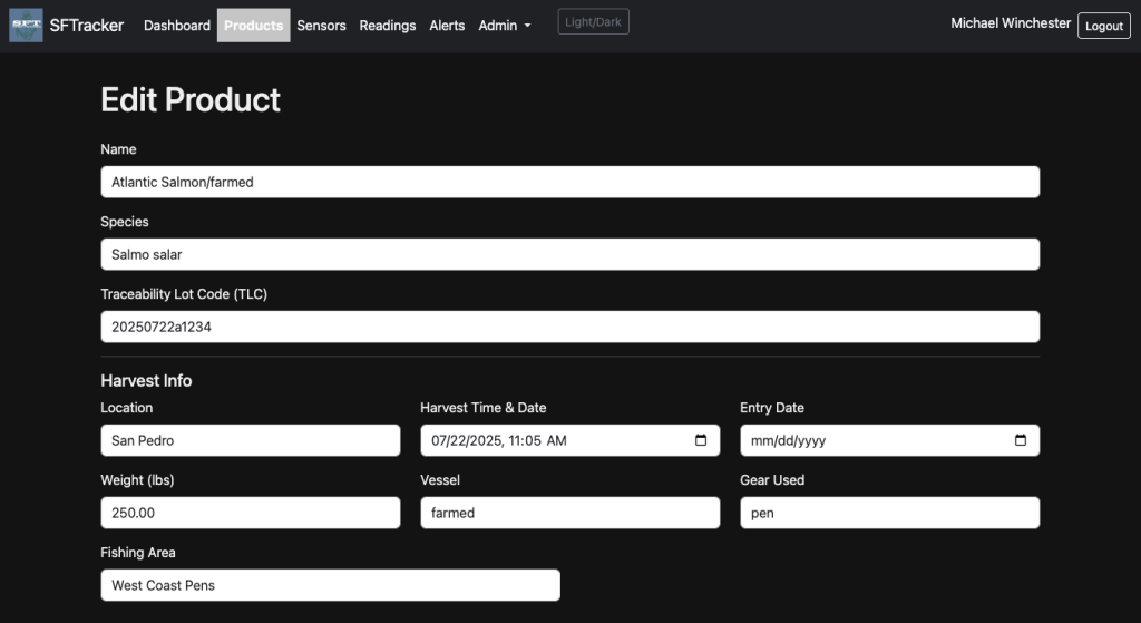 The Product Editor lets you add new products and their accompanying data.
