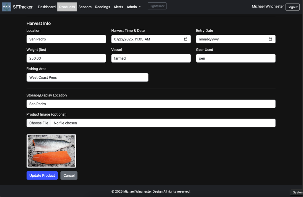 More of the Product Editor module