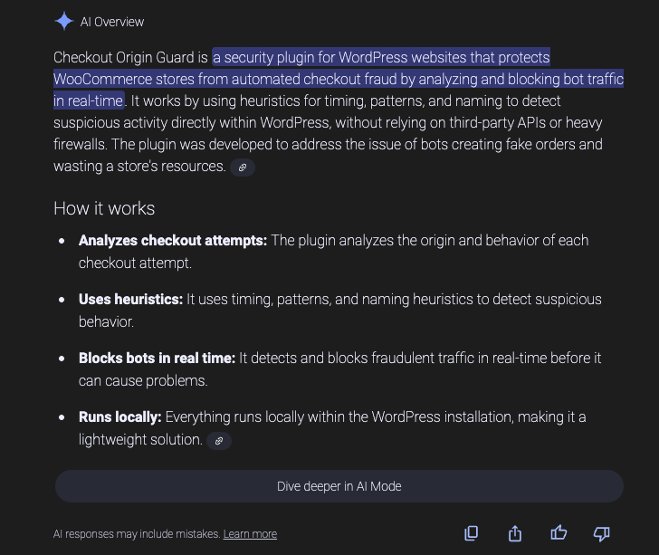 Checkout Origin Guard ai overview